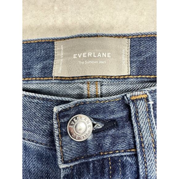 Everlane Womens‎ Jeans Size 26 Reg Organic Cotton Blue Denim The Summer Jean - Picture 2 of 11